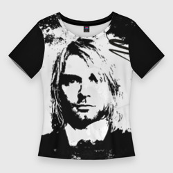 Женская футболка 3D Slim Kurt Cobain