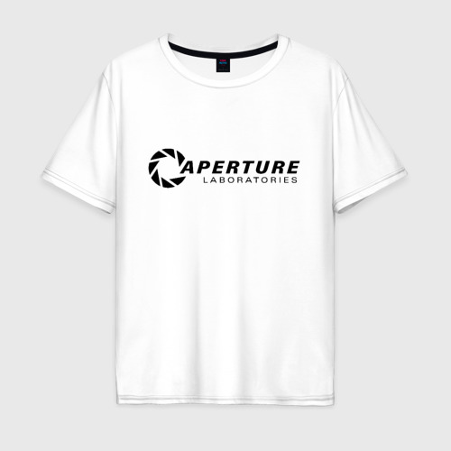 Мужская футболка хлопок Oversize Aperture laboratorie, цвет белый