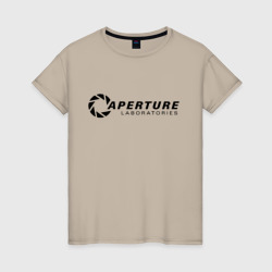 Женская футболка хлопок Aperture laboratorie + спина