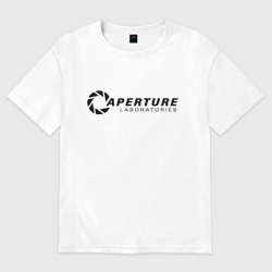 Мужская футболка хлопок Oversize Aperture laboratorie + спина