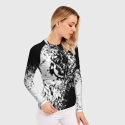 Женский рашгард 3D Оверлорд - чб спрей - фото 2