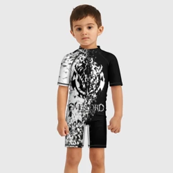 Детский купальный костюм 3D Оверлорд - чб спрей - фото 2