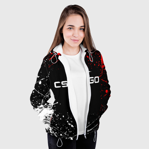 Женская куртка 3D CS GO , цвет белый - фото 4