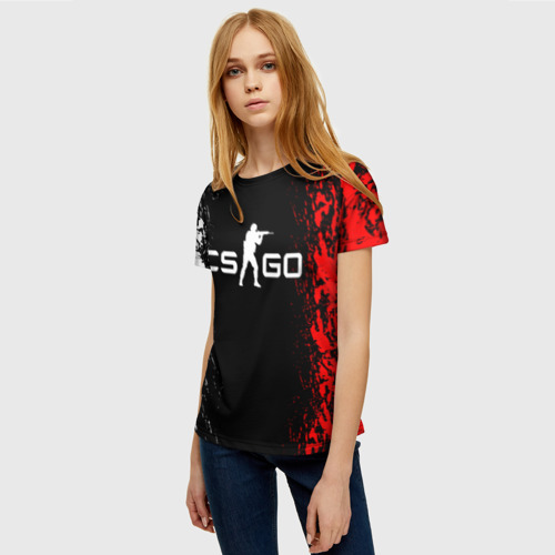 Женская футболка 3D CS GO, цвет 3D печать - фото 3