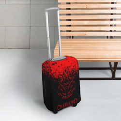 Чехол для чемодана 3D Красный спрей оверлорд - фото 2