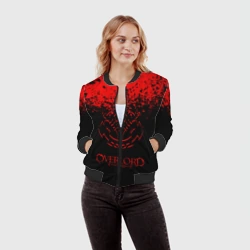 Женский бомбер 3D Красный спрей оверлорд - фото 2