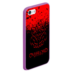 Чехол для iPhone 5/5S матовый Красный спрей оверлорд - фото 2