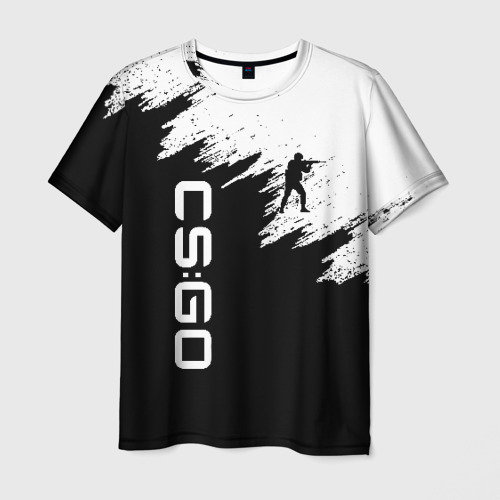 Мужская футболка 3D с принтом CS GO, вид спереди #2