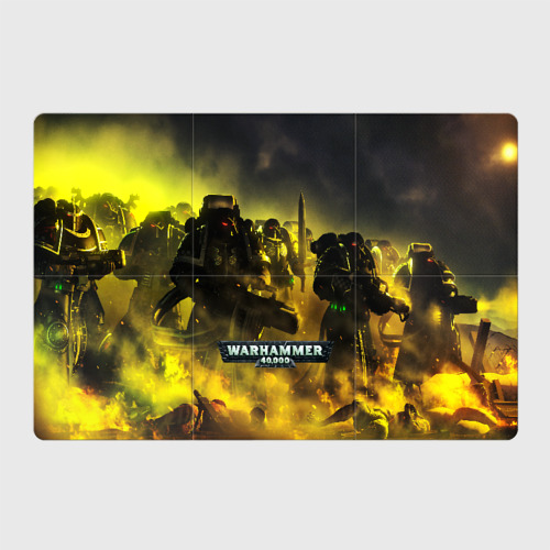 Магнитный плакат 3Х2 Warhammer 40K - Космические Десантники