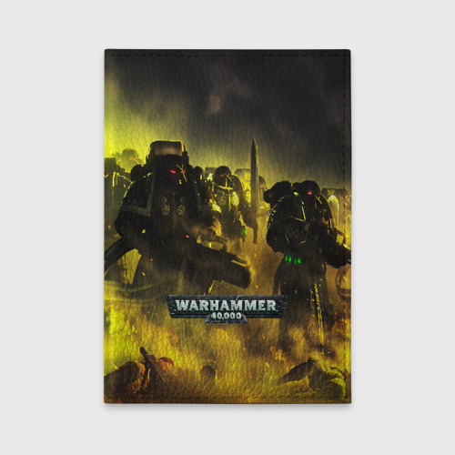 Обложка для автодокументов Warhammer 40K - Космические Десантники, цвет красный