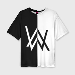 Женская футболка oversize 3D Alan Walker