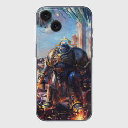 Чехол для iPhone 15 силиконовый с защитой камеры Warhammer 40K