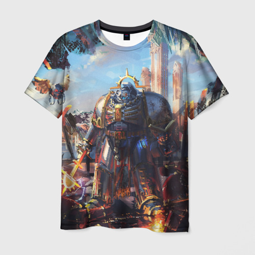 Мужская футболка 3D с принтом Warhammer 40K, вид спереди #2