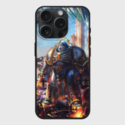 Чехол силиконовый для Apple iPhone 15 Pro матовый Warhammer 40K