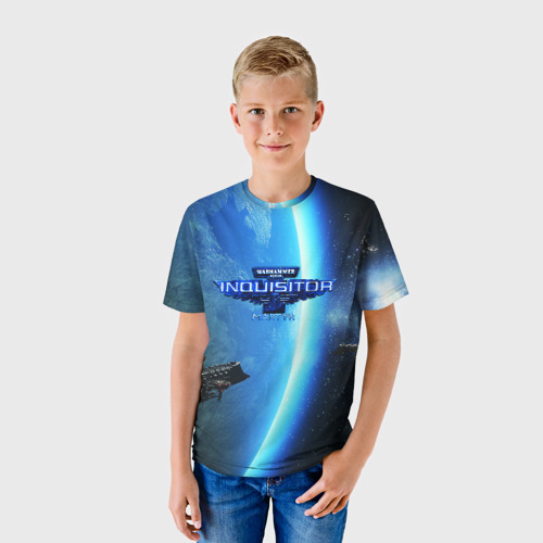 Детская футболка 3D с принтом WARHAMMER 40K, фото на моделе #1