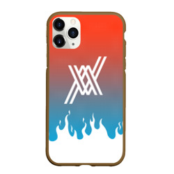 Чехол для iPhone 11 Pro Max матовый Two XX flame