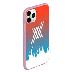 Чехол для iPhone 11 Pro Max матовый Two XX flame - фото 2