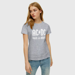 Женская футболка хлопок AC/DC back IN black - фото 2