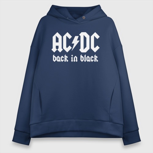 Ac dc back in black hoodie top