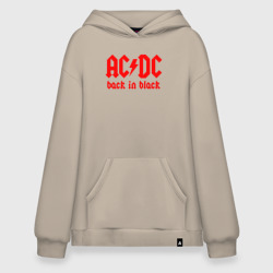 Худи SuperOversize хлопок AC/DC back IN black