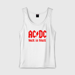 Женская майка хлопок AC/DC back IN black