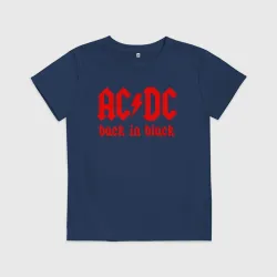 Детская футболка хлопок AC/DC back IN black