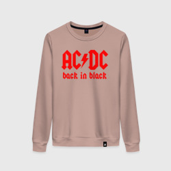 Женский свитшот хлопок AC/DC back IN black