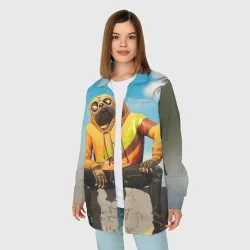 Женская рубашка oversize 3D Fortnite Doggy - фото 2
