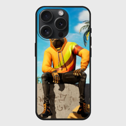 Чехол силиконовый для Apple iPhone 15 Pro матовый Fortnite Doggy