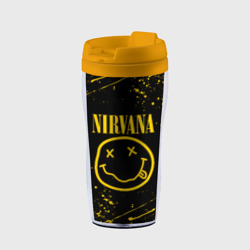 Nirvana Нирвана – Термокружка-непроливайка с принтом купить со скидкой в -12%