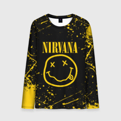 Мужской лонгслив 3D Nirvana Нирвана