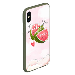 Чехол для iPhone XS Max матовый I love you very much - фото 2