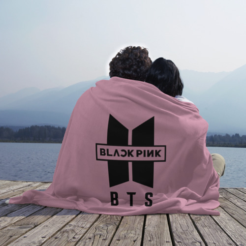 Плед 3D BTS and Blackpink, цвет 3D (велсофт) - фото 3