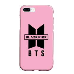 Чехол для iPhone 7Plus/8 Plus матовый BTS and Blackpink