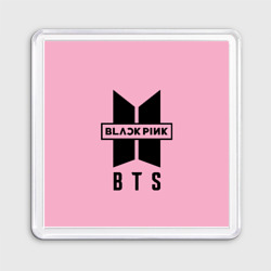 Магнит 55*55 BTS and Blackpink