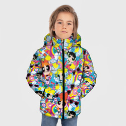 Зимняя куртка для мальчиков 3D Sticker bombs - фото 2
