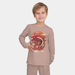 Детская пижама с лонгсливом хлопок Дракон - фото 2