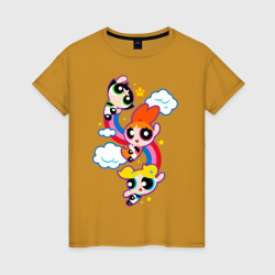 Женская футболка хлопок Bubbles, Blossom, Buttercup