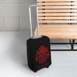 Чехол для чемодана 3D Красный оверлорд молнии - фото 2