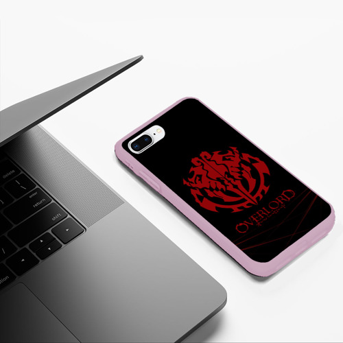 Чехол для iPhone 7Plus/8 Plus матовый Красный оверлорд молнии, цвет розовый - фото 5