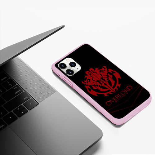 Чехол для iPhone 11 Pro Max матовый Красный оверлорд молнии, цвет розовый - фото 5