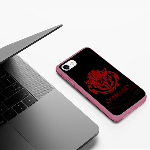 Чехол для iPhone 7/8 матовый с принтом Красный оверлорд молнии, фото #5