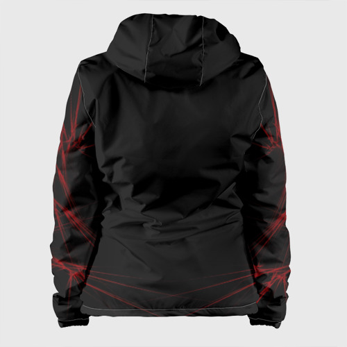 Женская куртка 3D Красный оверлорд молнии, цвет черный - фото 2