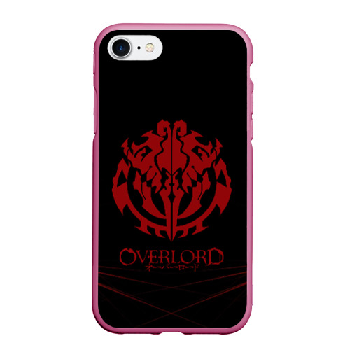 Чехол для iPhone 7/8 матовый с принтом Красный оверлорд молнии, вид спереди #2