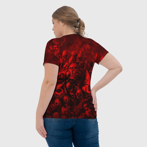 Женская футболка 3D с принтом WARHAMMER 40K, вид сзади #2
