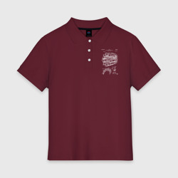 Женское поло хлопок Patent aircraft