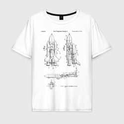 Patent NASA – Мужская футболка хлопок Oversize с принтом купить со скидкой в -16%