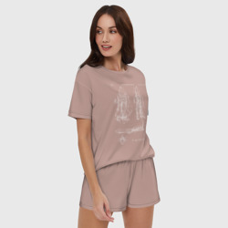 Женская пижама с шортиками хлопок NASA - фото 2