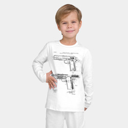 Детская пижама с лонгсливом хлопок Пистолет - фото 2