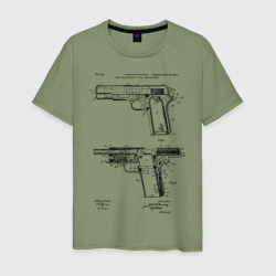 Мужская футболка хлопок Пистолет